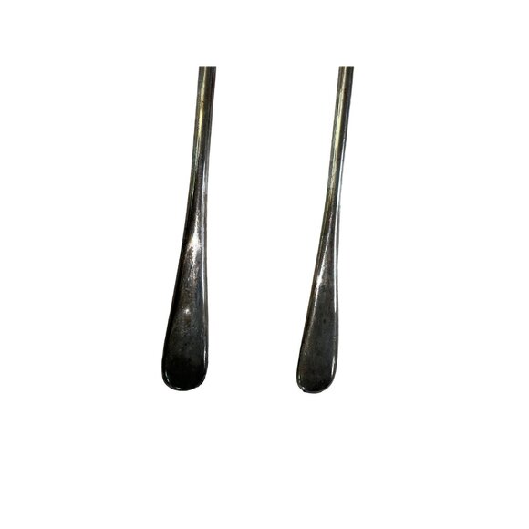 Vintage Salad Serving Utensils Used Silverplated Made in Italy Two Piece Spoon F - Picture 5 of 8